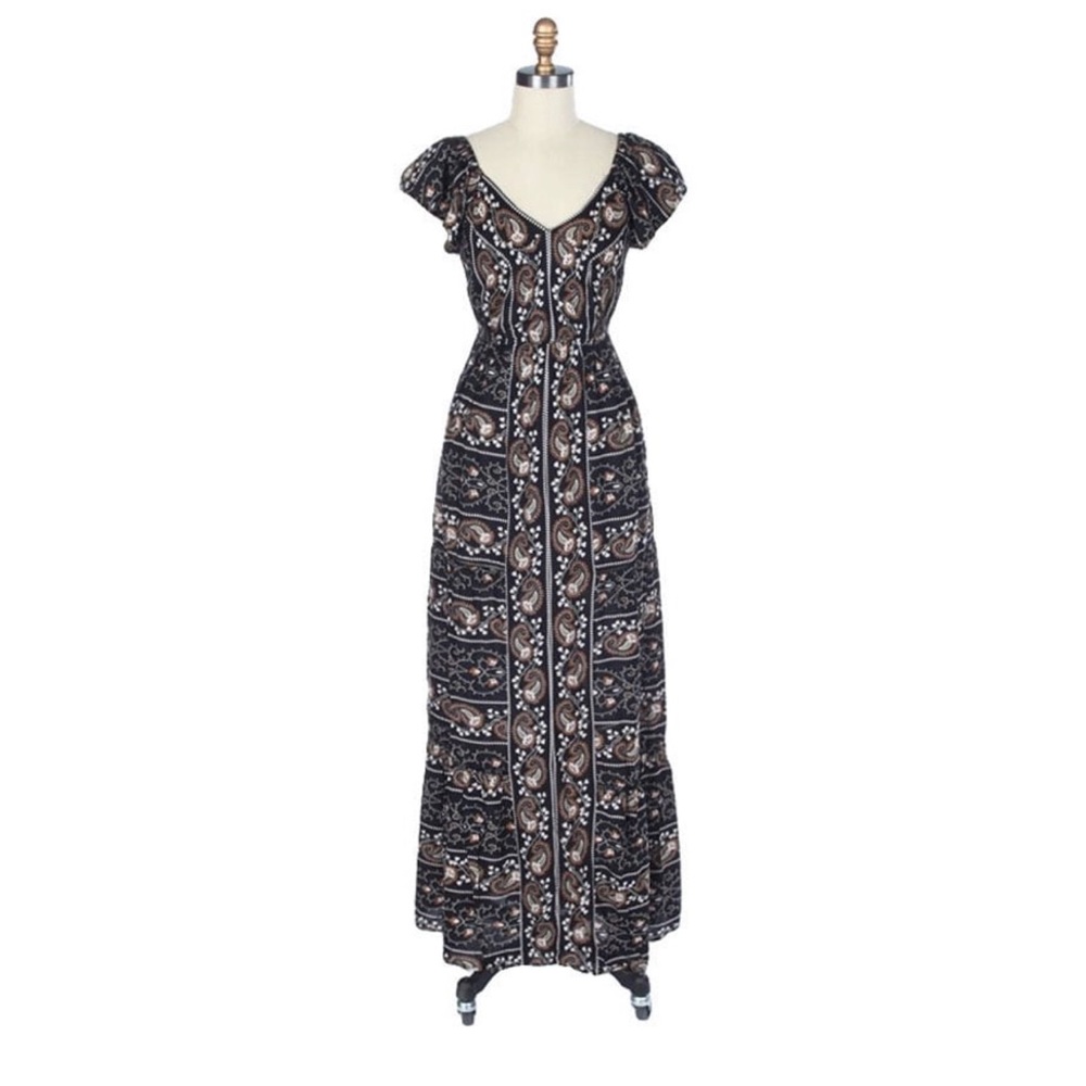 Printed Woven Maxi Dress